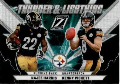 2022 Zenith #TL-NK Najee Harris / Kenny Pickett Thunder and Lightning - Football Card Single