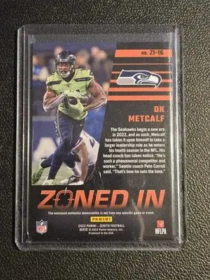 2022 Zenith #ZI-16 DK Metcalf Zoned In - Football Card Single