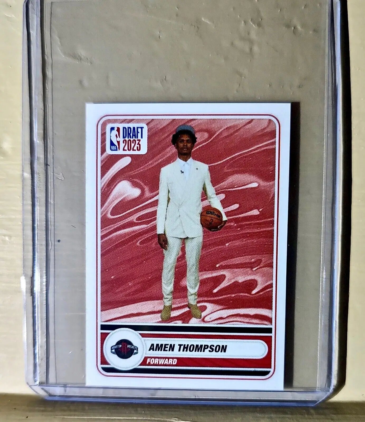 2023-24 Amen Thompson Panini NBA Draft Rookie Basketball #82 Sticker