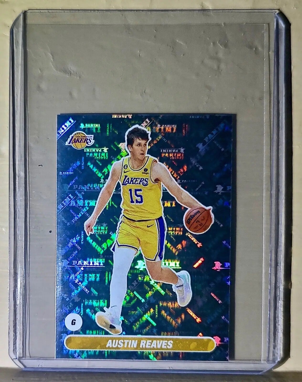 2023-24 Austin Reaves Panini NBA Basketball #361 Sticker Los Angeles Lakers - Basketball Card Single