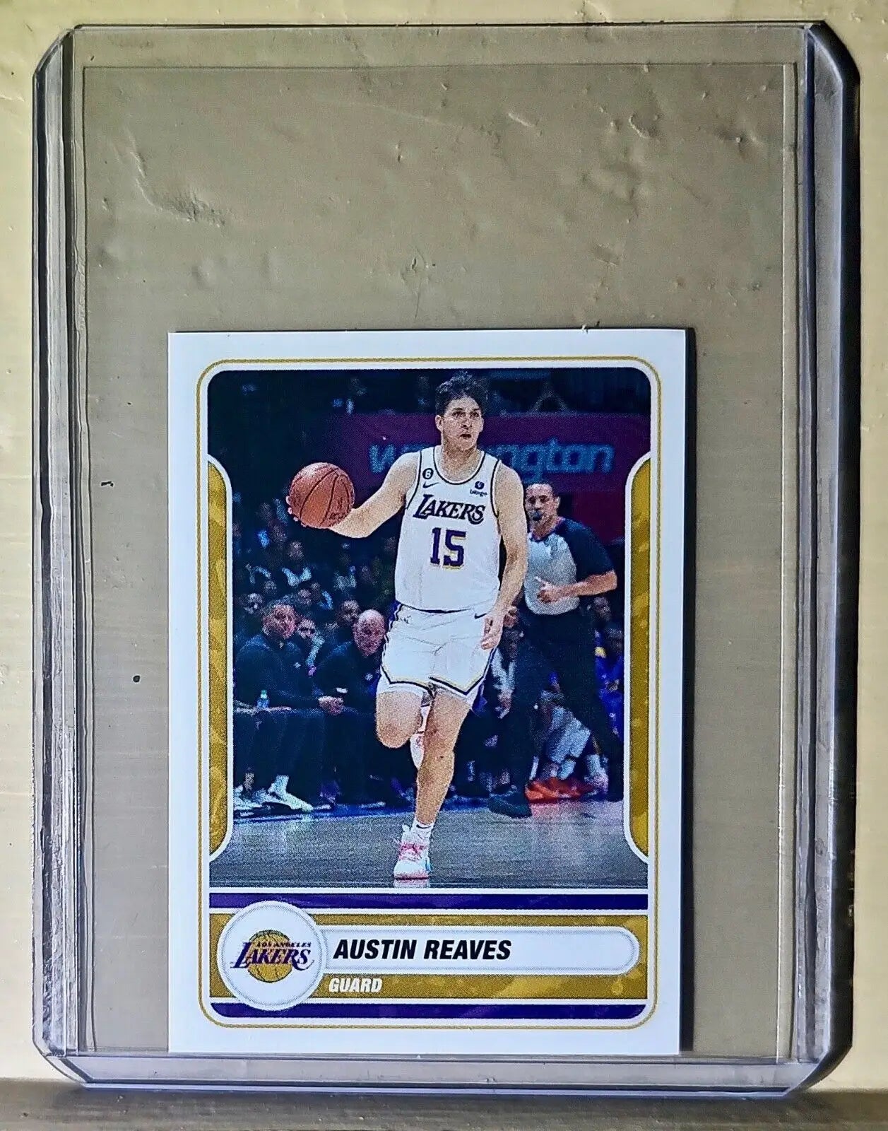 2023-24 Austin Reaves Panini NBA Basketball #365 Sticker Los Angeles Lakers - Basketball Card Single