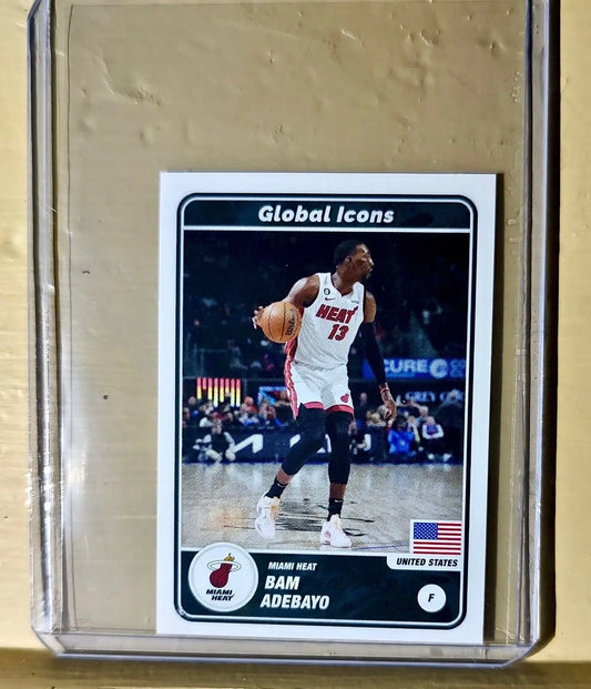 2023-24 Bam Adebayo Panini NBA Basketball #61 Global Icons Sticker - Basketball Card Single