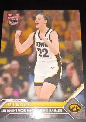 2023-24 Bowman U Now - Caitlin Clark #74. Iowa (RC). NRMT+ - Basketball Card Single