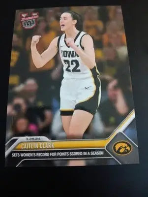 2023-24 Bowman U Now - Caitlin Clark #74. Iowa (RC). NRMT+ - Basketball Card Single