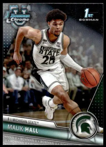 2023-24 Bowman University Chrome #55 Malik Hall NM-MT ID:68735 - Basketball Card Single