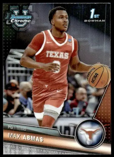 2023-24 Bowman University Chrome #81 Max Abmas NM-MT ID:68746 - Basketball Card Single