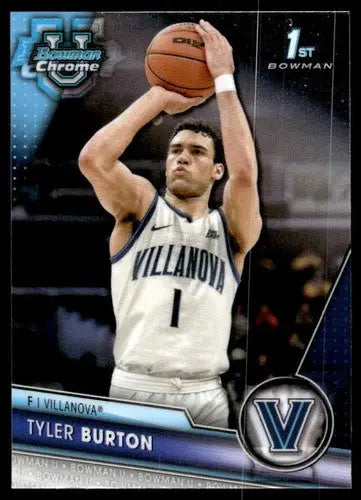 Tyler Burton basketball card from Bowman University Chrome 2023-24 series