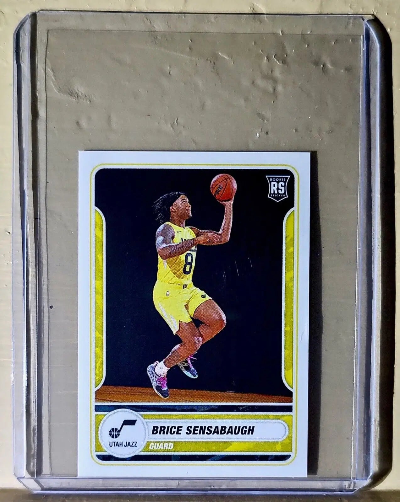 2023-24 Brice Sensabaugh Panini NBA Basketball #487 Sticker Utah Jazz - Basketball Card Single