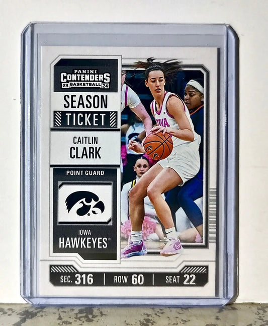 2023-24 Caitlin Clark Panini Contenders #CC4 Season Ticket Card Iowa Hawkeyes - Basketball Card Single