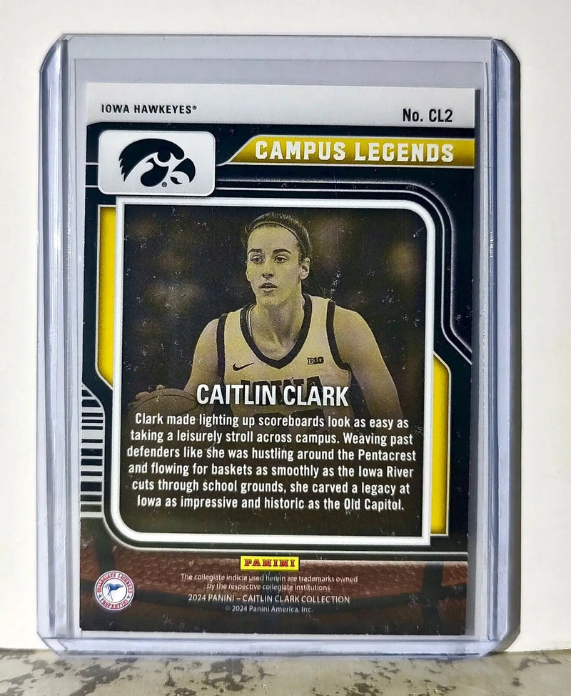 2023-24 Caitlin Clark Panini Contenders #CL2 Campus Legends Card Iowa Hawkeyes