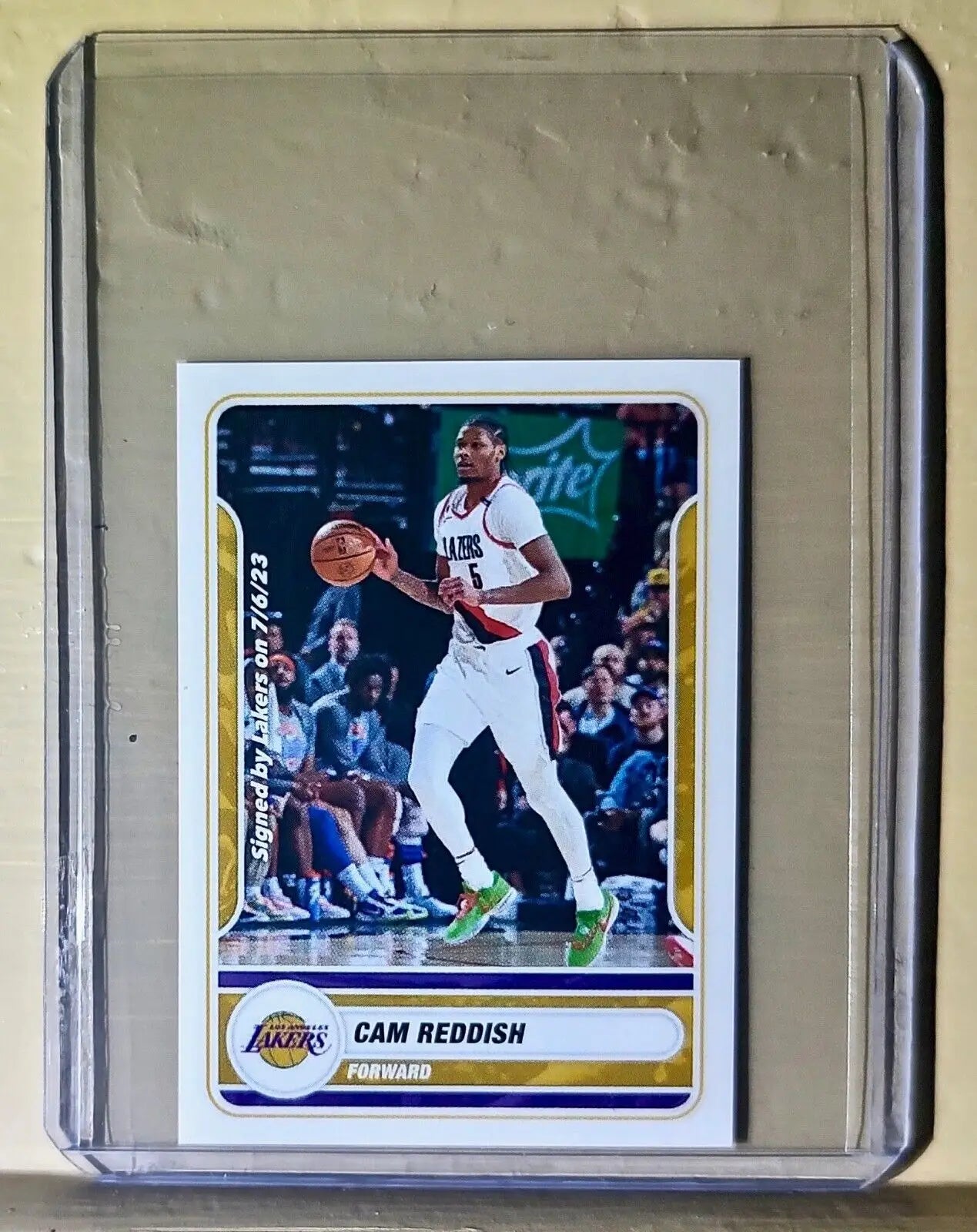 2023-24 Cam Reddish Panini NBA Basketball #367 Sticker Los Angeles Lakers - Basketball Card Single