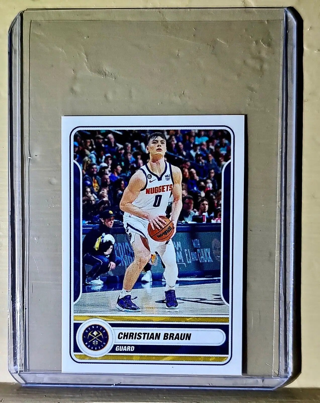 2023-24 Christian Braun Panini NBA Basketball #317 Sticker Denver Nuggets - Basketball Card Single