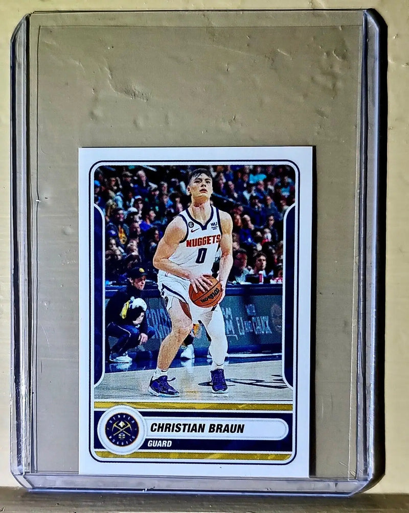 2023-24 Christian Braun Panini NBA Basketball #317 Sticker Denver Nuggets - Basketball Card Single
