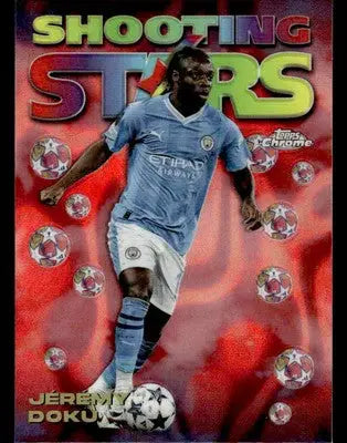 2023-24 Chrome UEFA Club Comps #98-14 Rafael Leão 1998 Shooting Stars Red Lava - Soccer Card Single