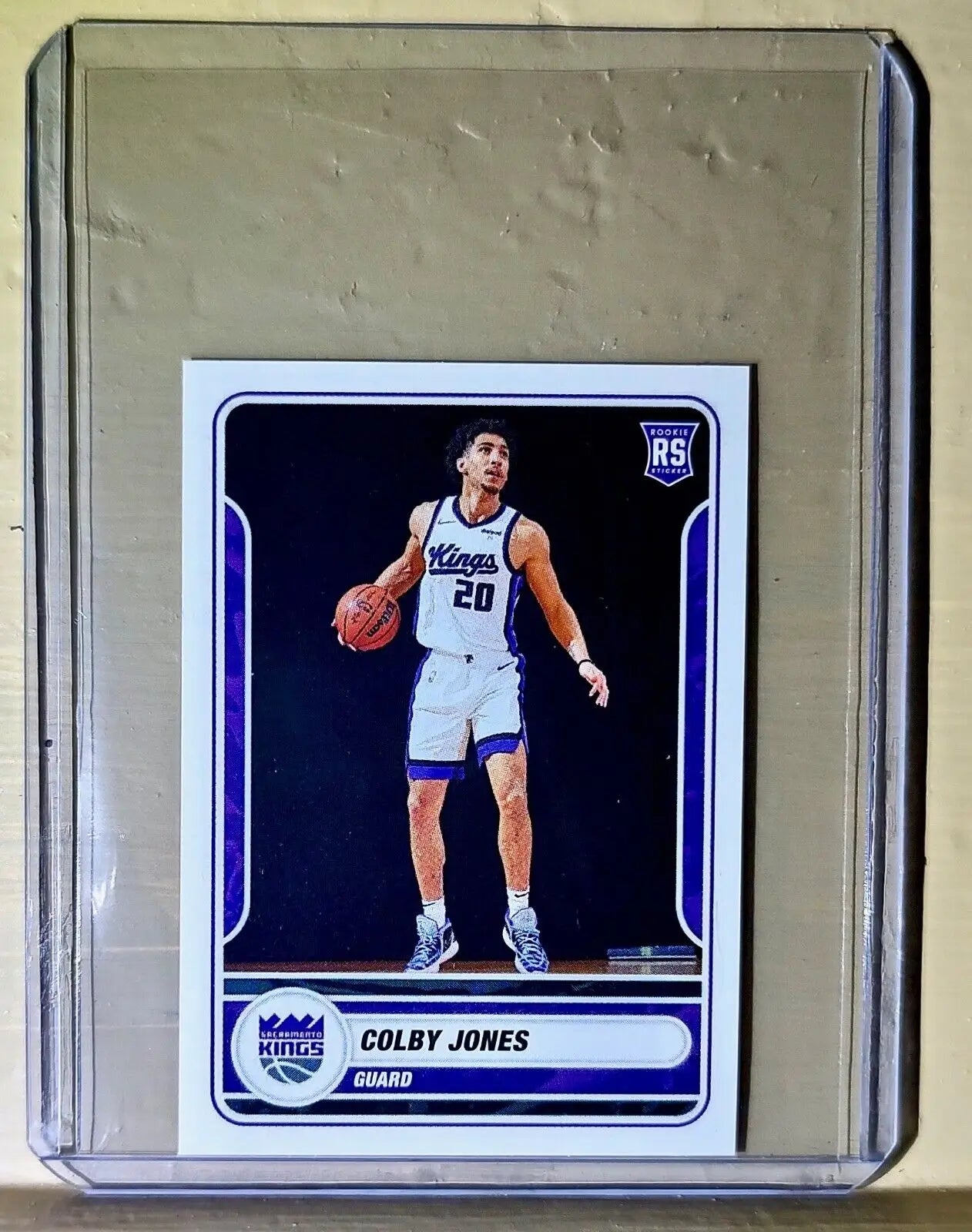 2023-24 Colby Jones Panini NBA Basketball #461 Sticker Sacramento Kings