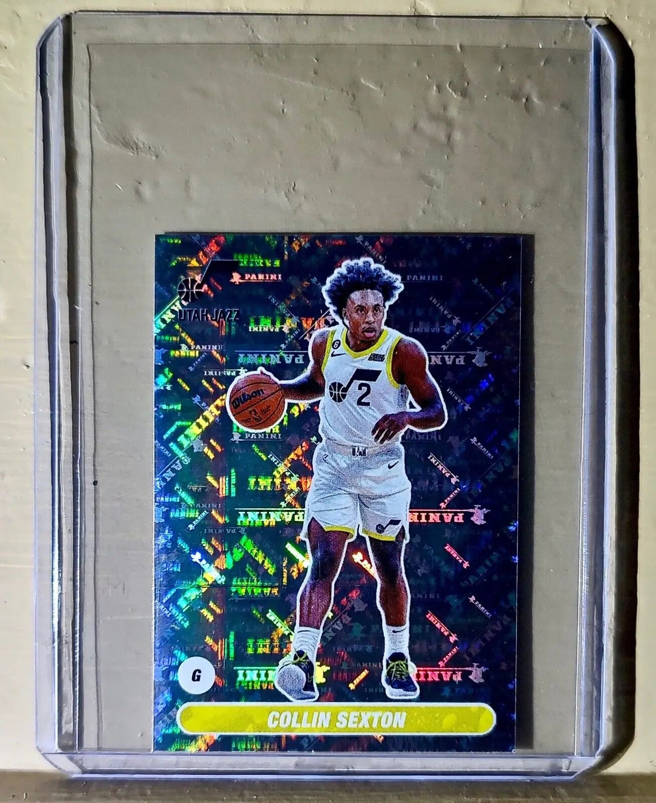 2023-24 Collin Sexton Panini NBA Basketball #478 Sticker Utah Jazz - Basketball Card Single