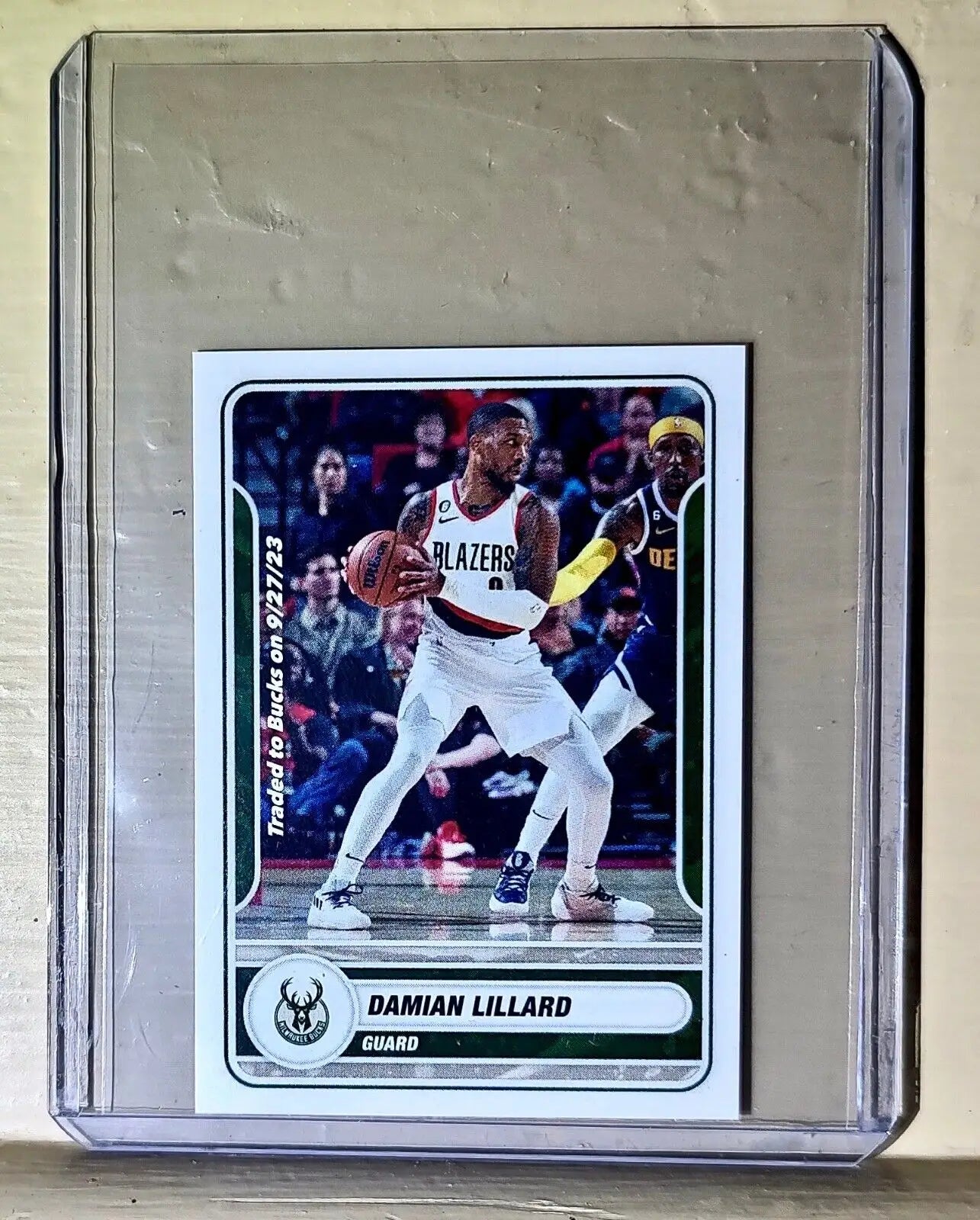 2023-24 Damian Lillard Panini NBA Basketball #222 Sticker Milwaukee Bucks - Basketball Card Single