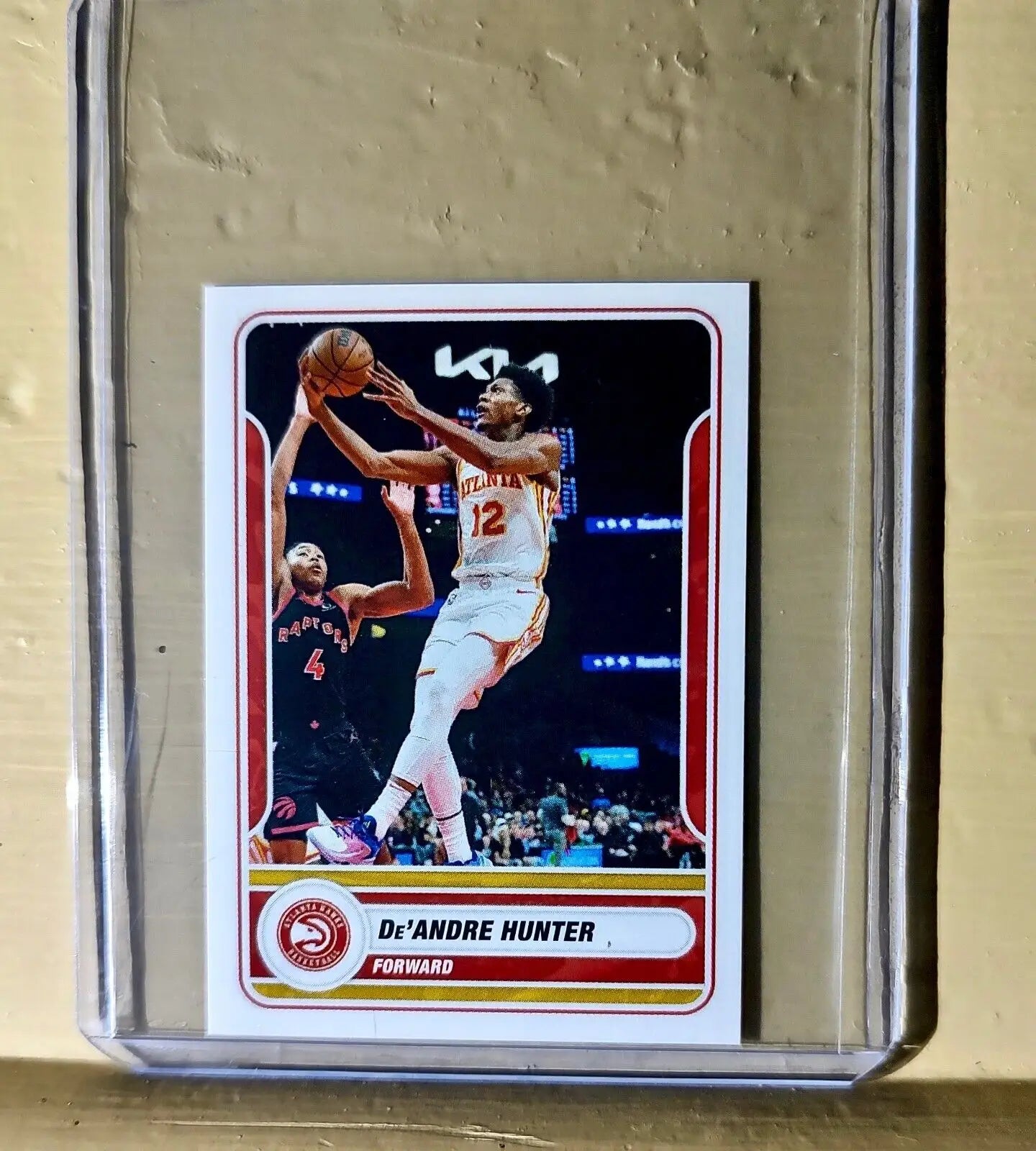 2023-24 De’Andre Hunter Panini NBA Basketball #110 Sticker Atlanta Hawks - Basketball Card Single