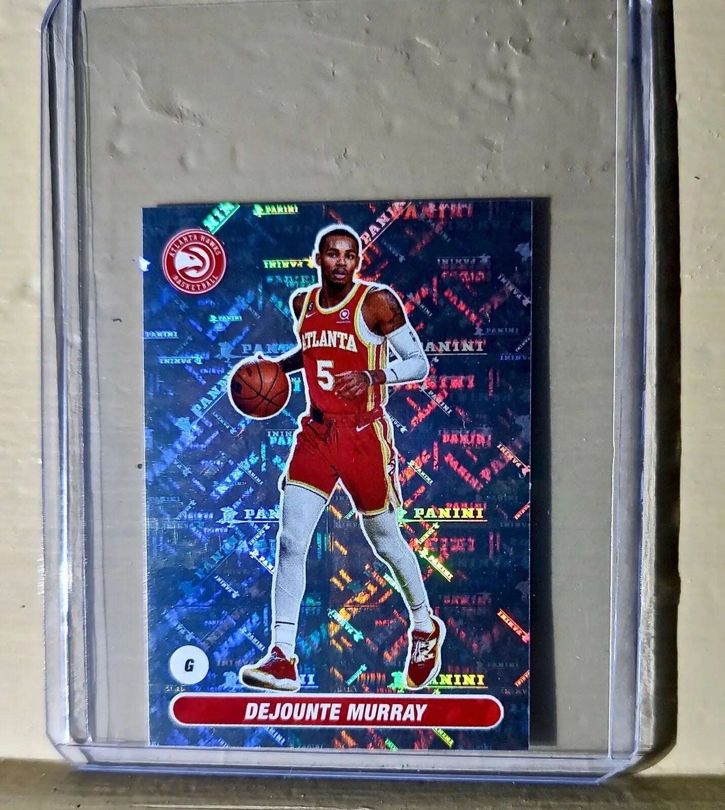 2023-24 Dejounte Murray Panini NBA Basketball #101 Sticker Atlanta Hawks - Basketball Card Single