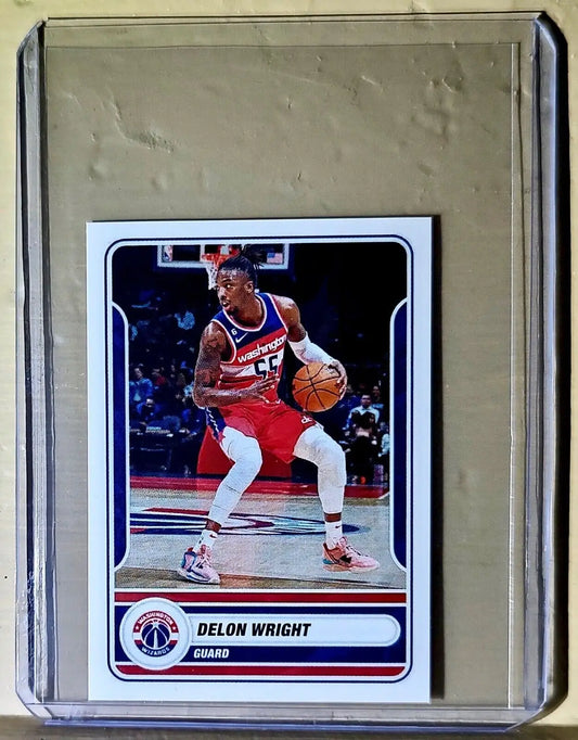 2023-24 Delon Wright Panini NBA Basketball #291 Sticker Washington Wizards - Basketball Card Single