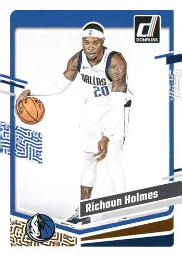 Original gloss Richaun Holmes basketball card 2023-24 Donruss NM-MT Mavericks