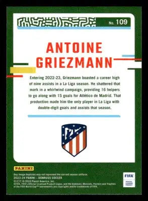 2023-24 Donruss #109 Antoine Griezmann Optic - Other