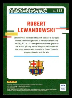2023-24 Donruss #113 Robert Lewandowski Optic - Other