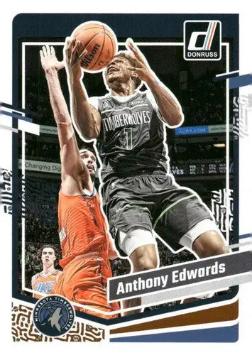 2023-24 Donruss #137 Anthony Edwards NM-MT Timberwolves ID:70634 - Basketball Card Single