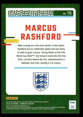 2023-24 Donruss #15 Marcus Rashford Optic - Other