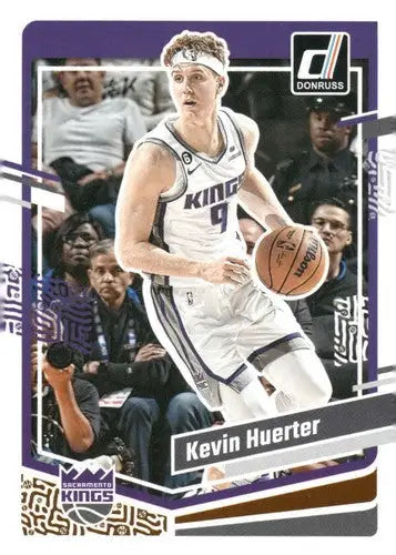 Kevin Huerter Sac Kings basketball card with original gloss from 2023-24 Donruss
