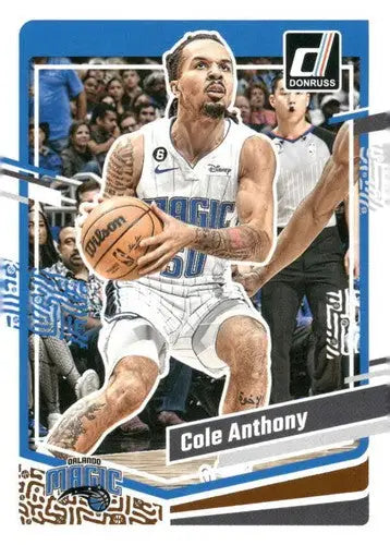 2023-24 Donruss Cole Anthony basketball card with original gloss, NM-MT condition
