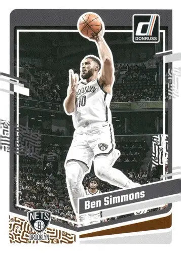 Ben Simmons basketball card with original gloss from 2023-24 Donruss NM-MT Nets