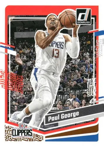 2023-24 Donruss Paul George NM-MT Clippers basketball card with original gloss