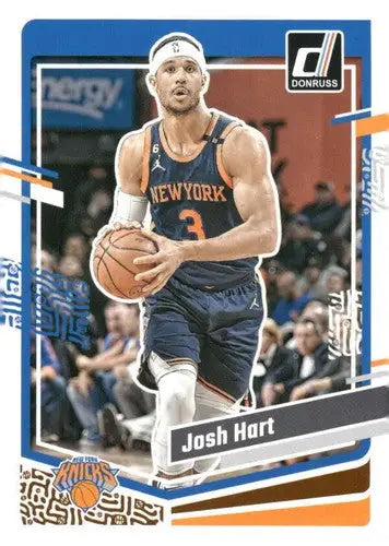 Josh Hart basketball card with original gloss, NM-MT condition from 2023-24 Donruss