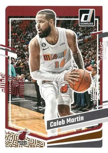 Caleb Martin basketball card with original gloss from 2023-24 Donruss Heat series