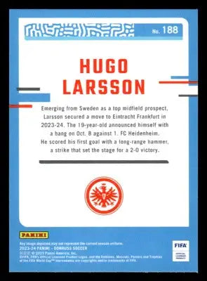 2023-24 Donruss #188 Hugo Larsson Optic - Other