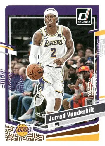 Jarred Vanderbilt basketball card with original gloss, NM-MT condition from 2023-24 Donruss