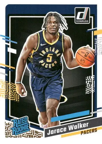 Jarace Walker rated rookie basketball card with original gloss from 2023-24 Donruss series