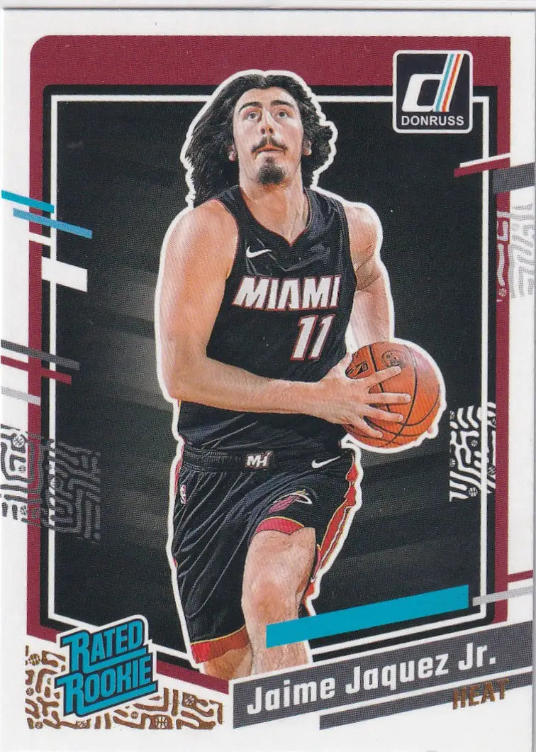 2023-24 DONRUSS #213 JAMIE JAQUEZ JR- MIAMI HEAT - Basketball Card Single