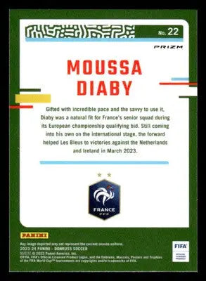 2023-24 Donruss #22 Moussa Diaby Optic Argyle - Other