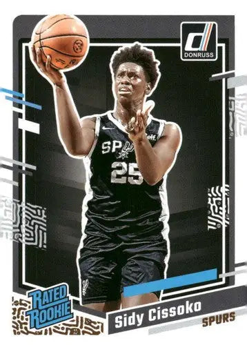 2023-24 Donruss #223 Sidy Cissoko NM-MT RC Rookie Spurs Rated Rookie ID:70287 - Basketball Card Single