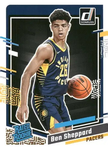 2023-24 Donruss #246 Ben Sheppard NM-MT RC Rookie Pacers Rated Rookie ID:70750 - Basketball Card Single