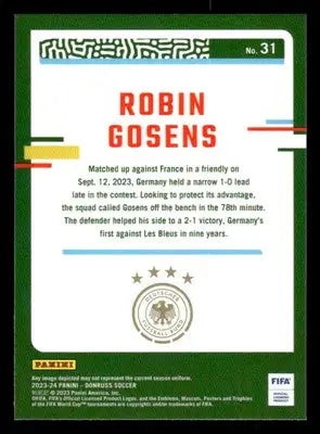 2023-24 Donruss #31 Robin Gosens Optic - Other