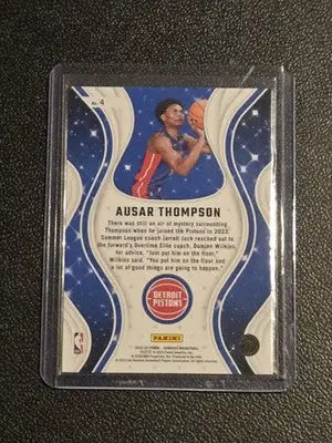 2023-24 Donruss #4 Ausar Thompson Magicians - Basketball Card Single