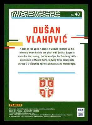 2023-24 Donruss #48 Dusan Vlahovic Optic - Other