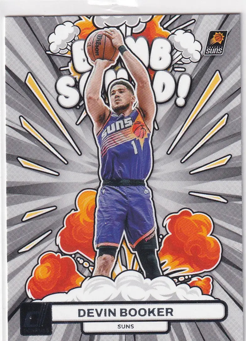 2023-24 DONRUSS #5 DEVIN BOOKER BOMB SQUAD- PHOENIX SUNS - Basketball Card Single