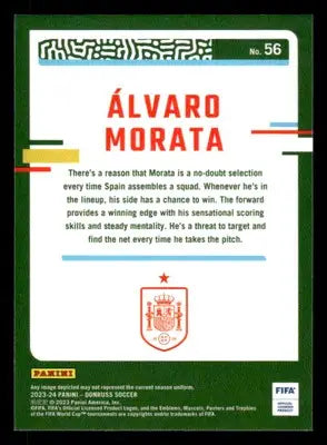 2023-24 Donruss #56 Alvaro Morata Optic - Other