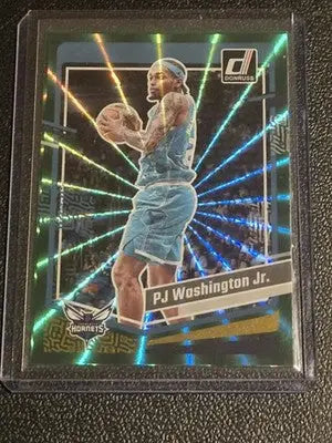 2023-24 Donruss #56 PJ Washington Jr. Green Laser Holo - Basketball Card Single