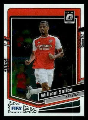2023-24 Donruss #73 William Saliba Optic - Soccer Card Single