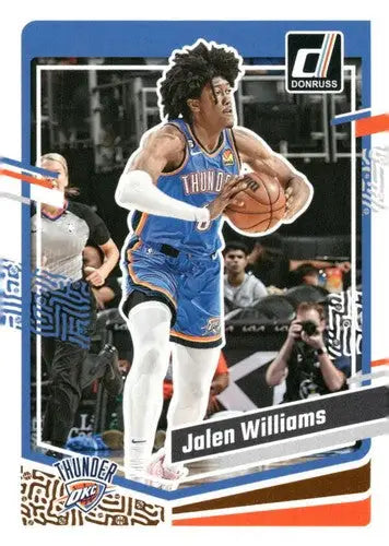 2023-24 Donruss #76 Jalen Williams NM-MT Thunder ID:70600 - Basketball Card Single